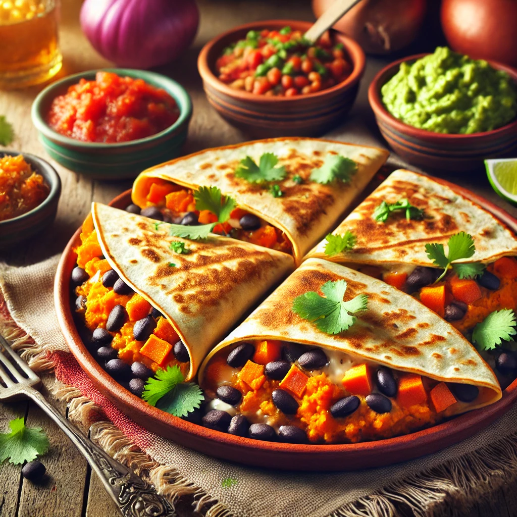 Sweet Potato and Black Bean Quesadillas