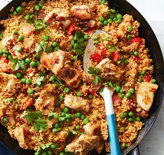15-Minute Chicken, Chorizo, and Couscous Paella – Daily Dish
