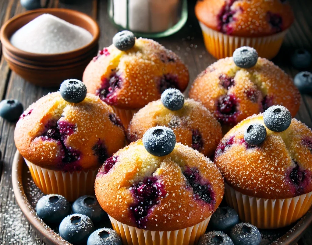 Rustic Huckleberry Muffins