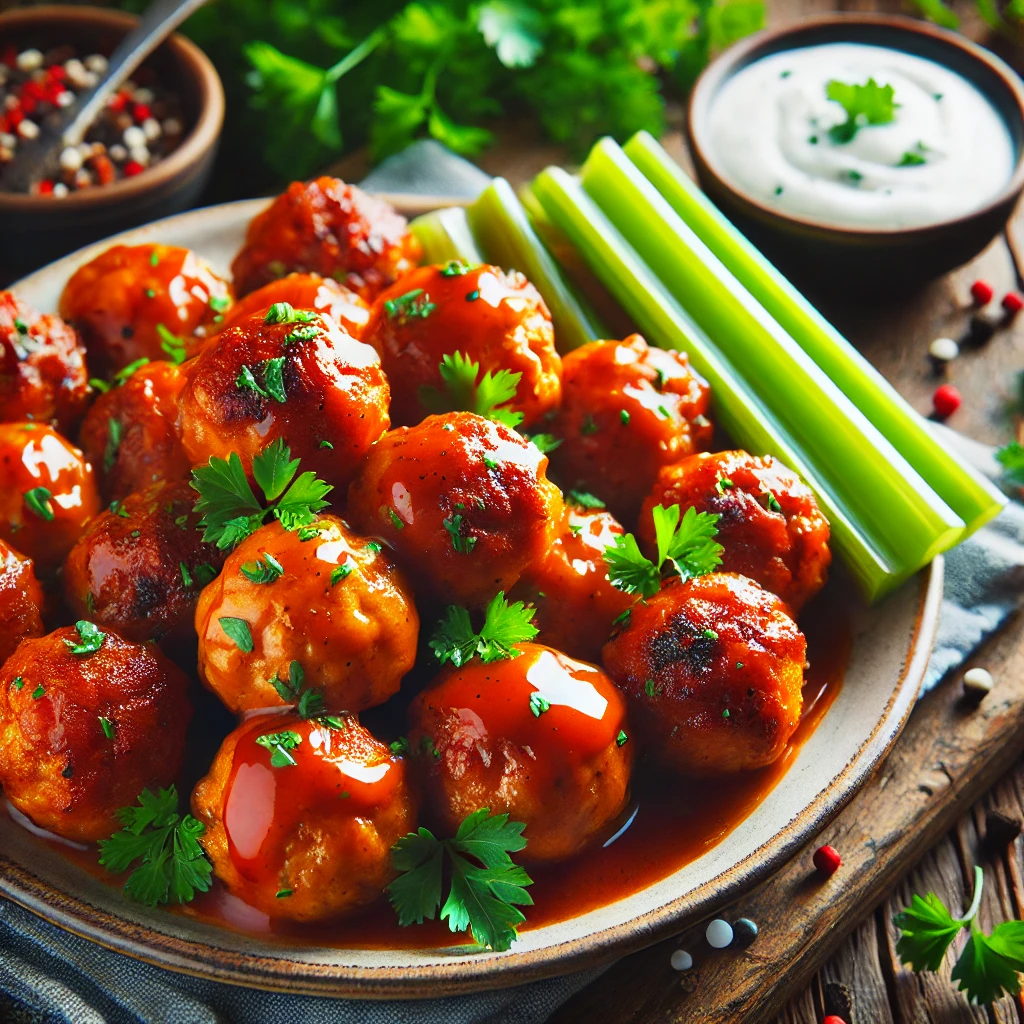 Buffalo Chicken Meatballs