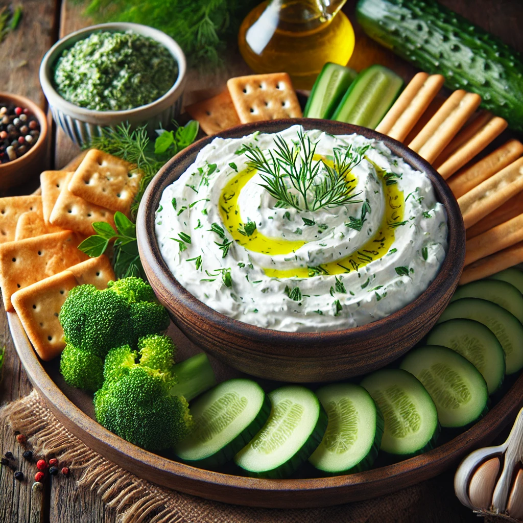 Garlic & Herb Whipped Cottage Cheese Dip