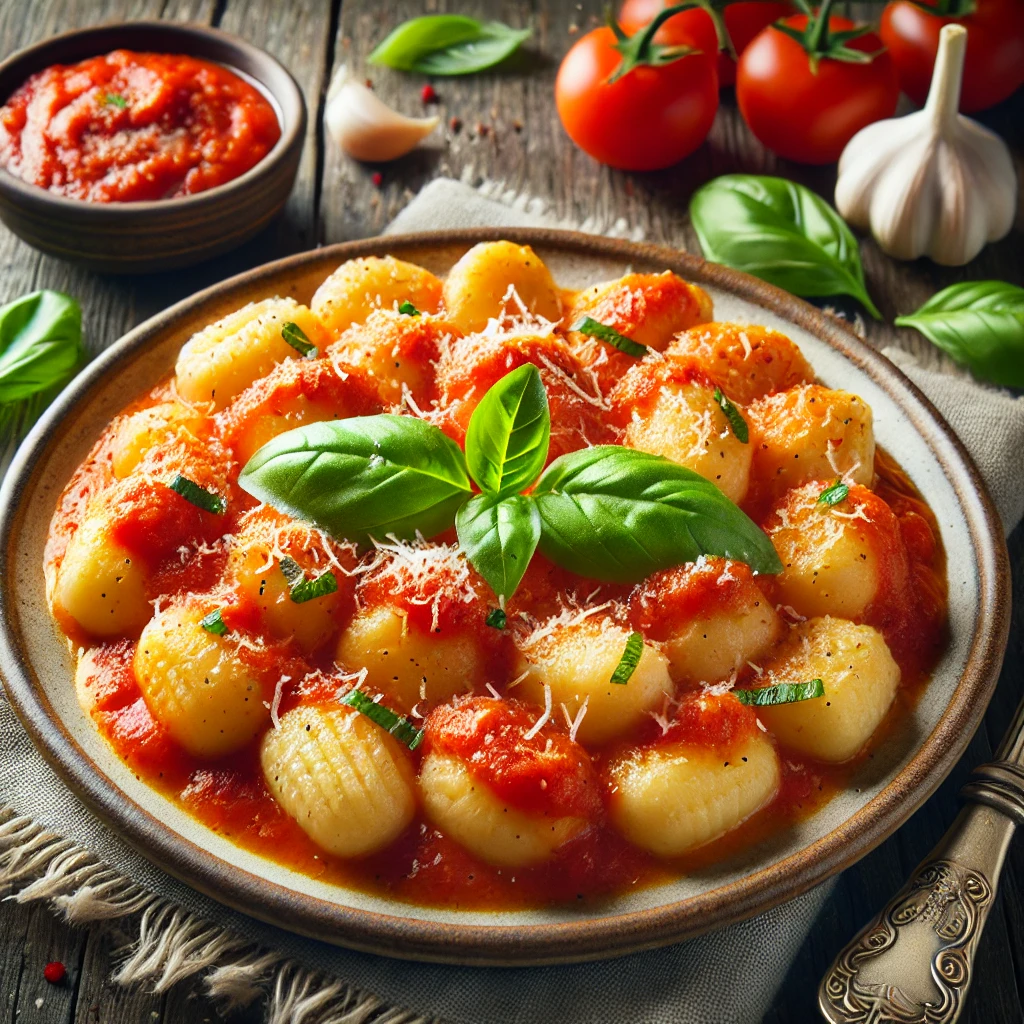 Gnocchi with Pomodoro Sauce