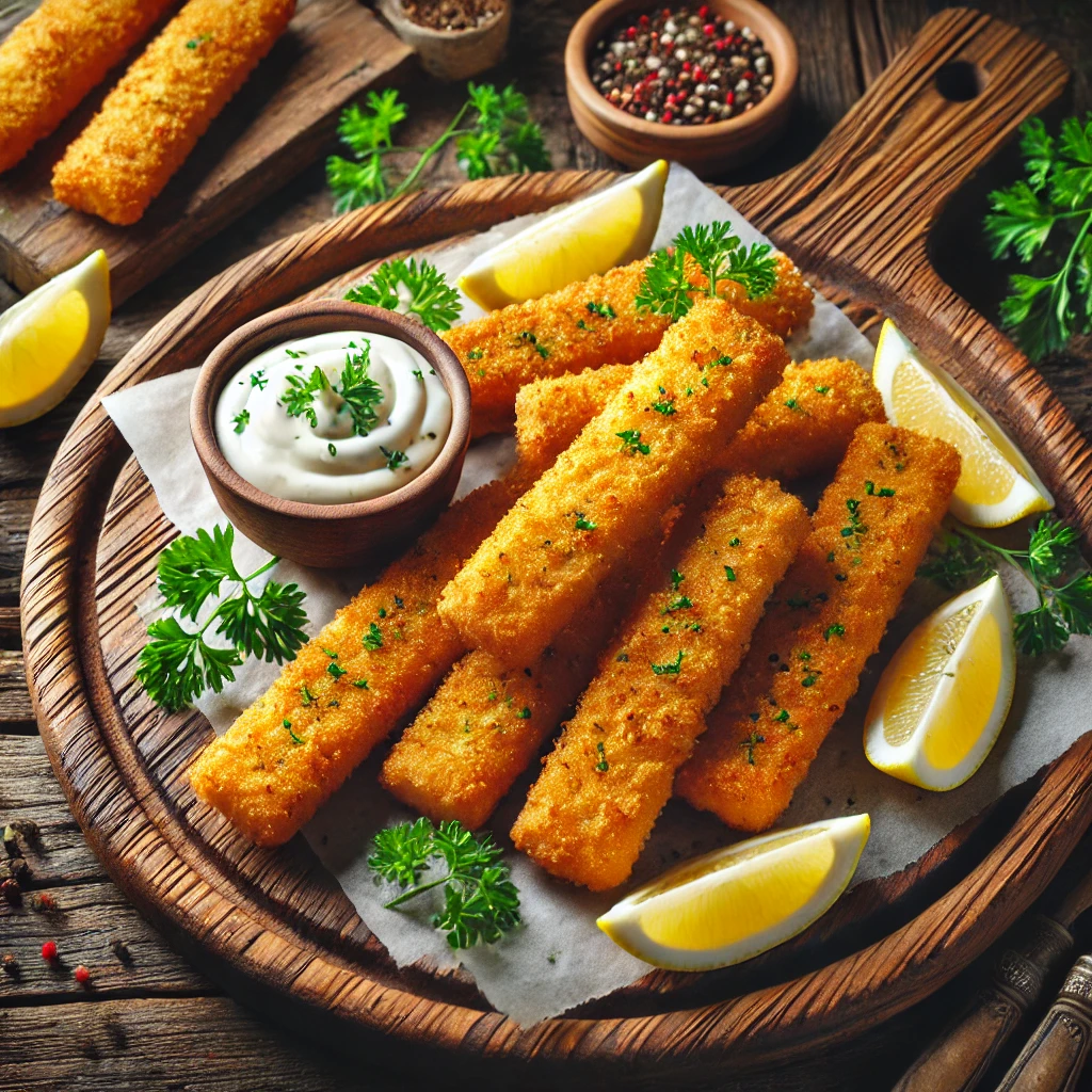 Homemade Crispy Baked Fish Sticks