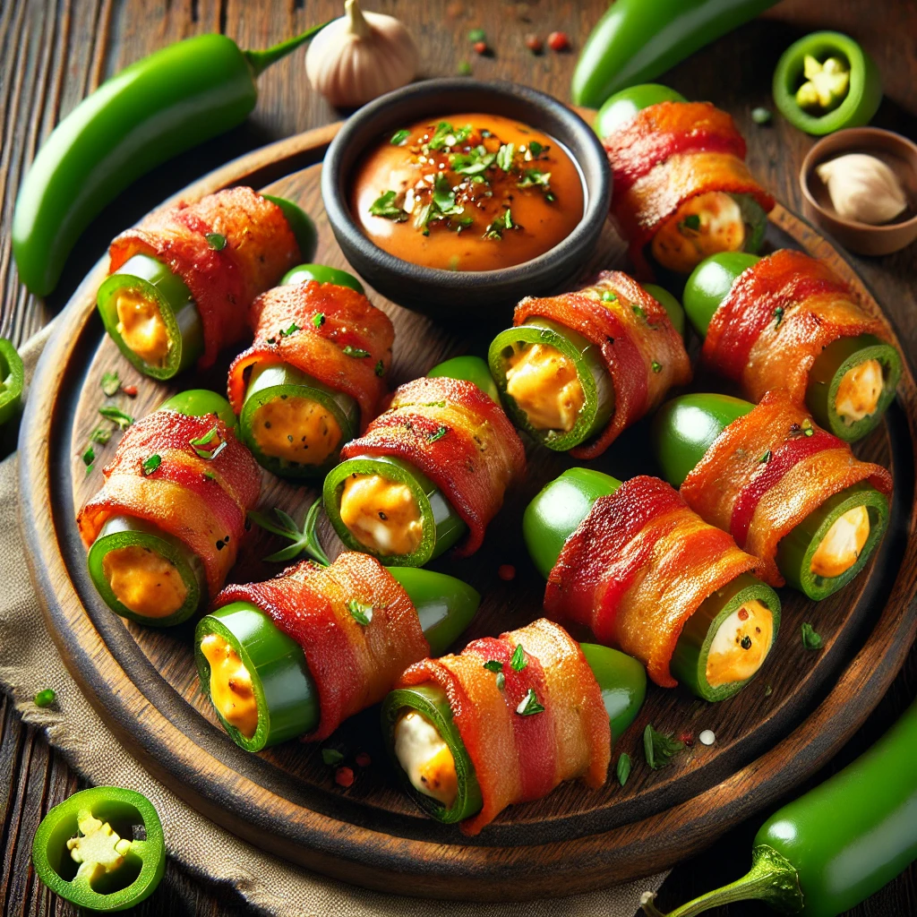 Bacon-Wrapped Jalapeño Poppers