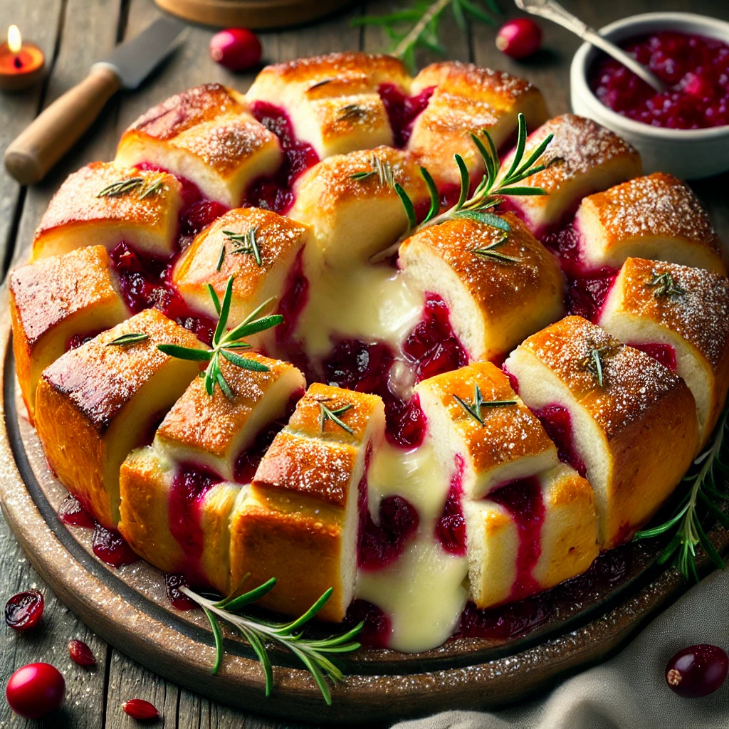 Cranberry Brie Pull-Apart Bread