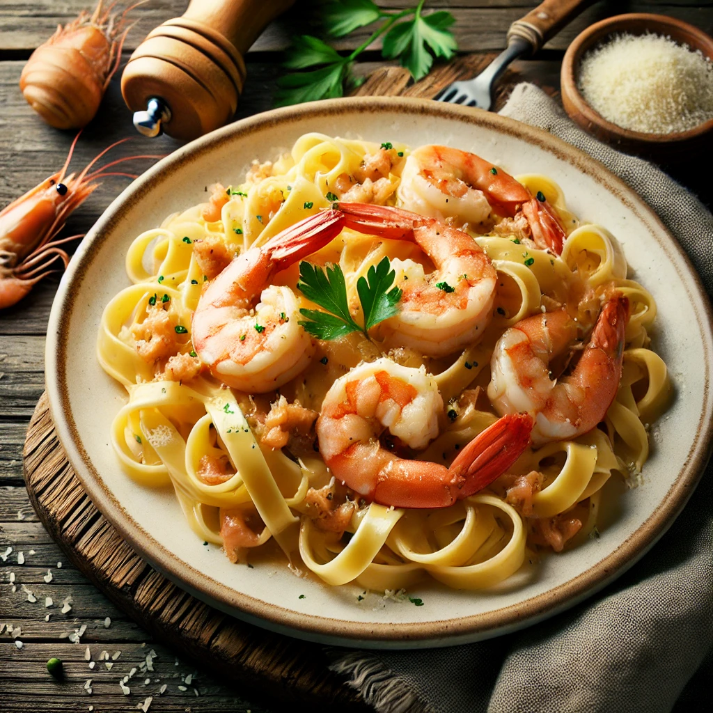 Fettuccine With Shrimp Sauce