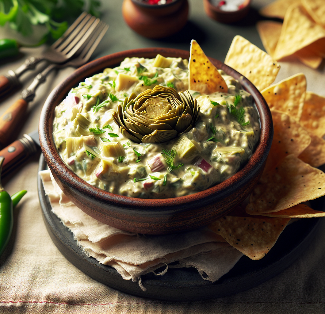 Artichoke Green Chili Dip