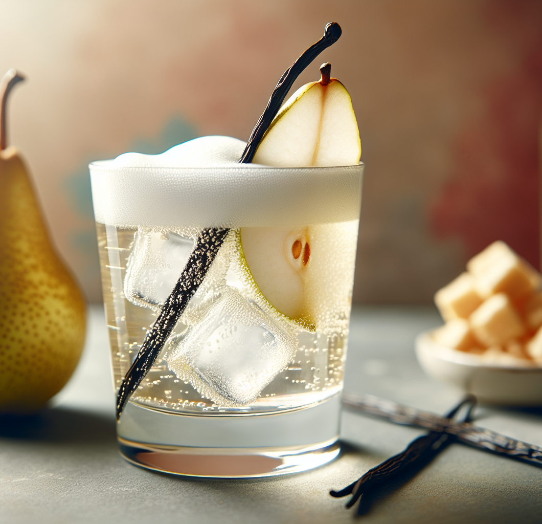 Pear Vanilla Gin Fizz