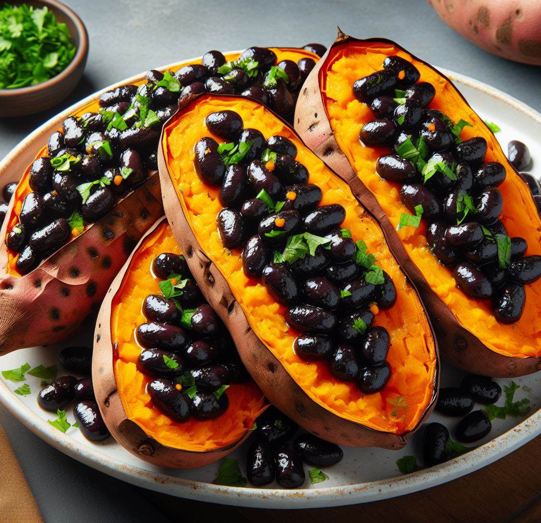 Black Bean Stuffed Sweet Potatoes