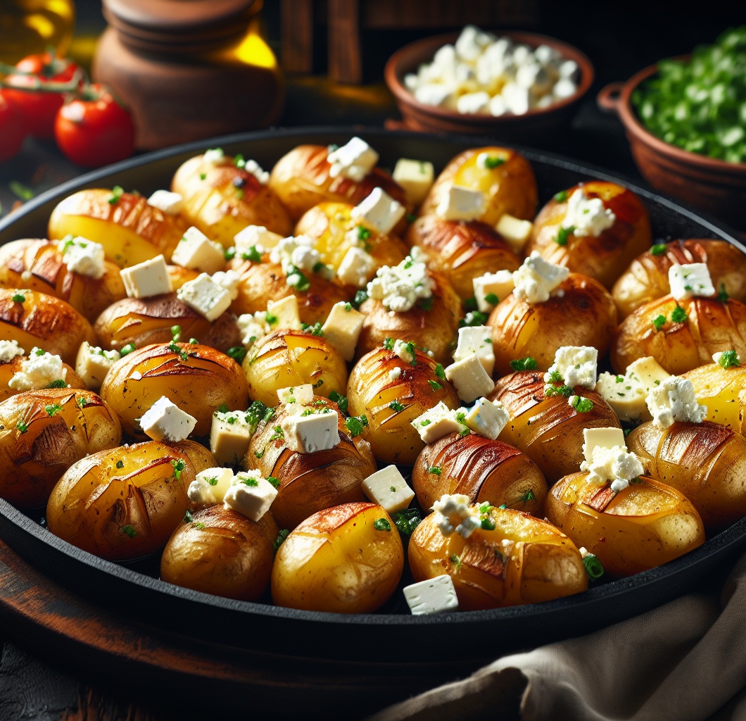 Baked Feta Potatoes