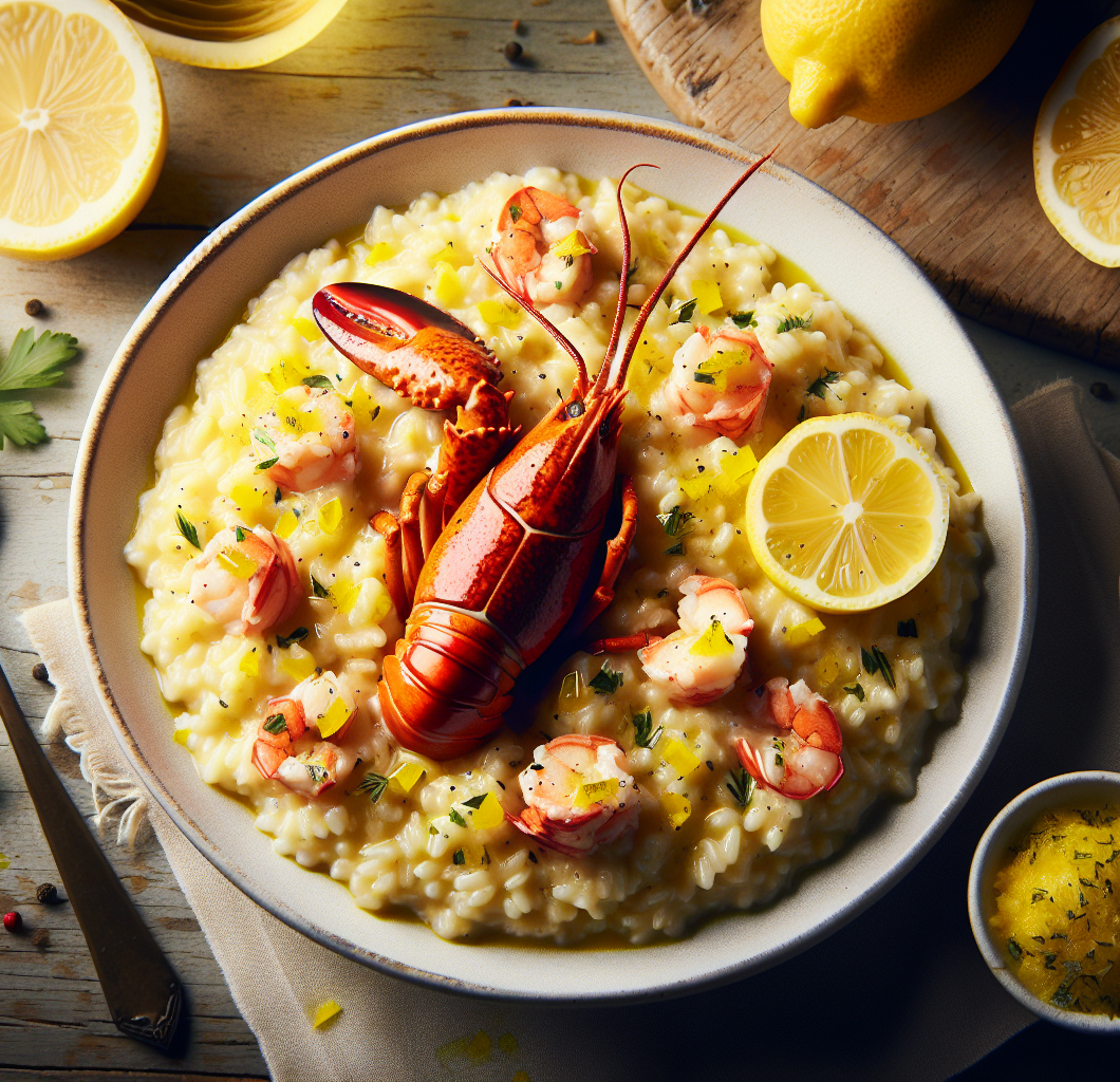 Lemon Butter Lobster Risotto