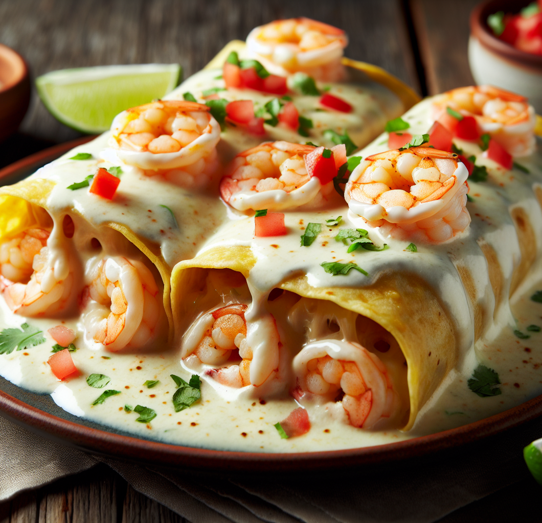 Creamy Shrimp Enchiladas