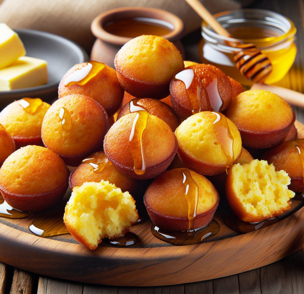 Honey Butter Cornbread Poppers