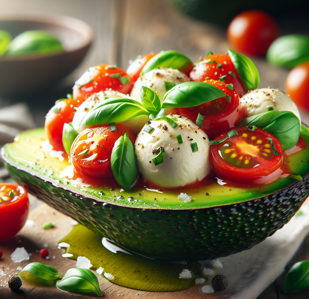 Caprese Stuffed Avocado