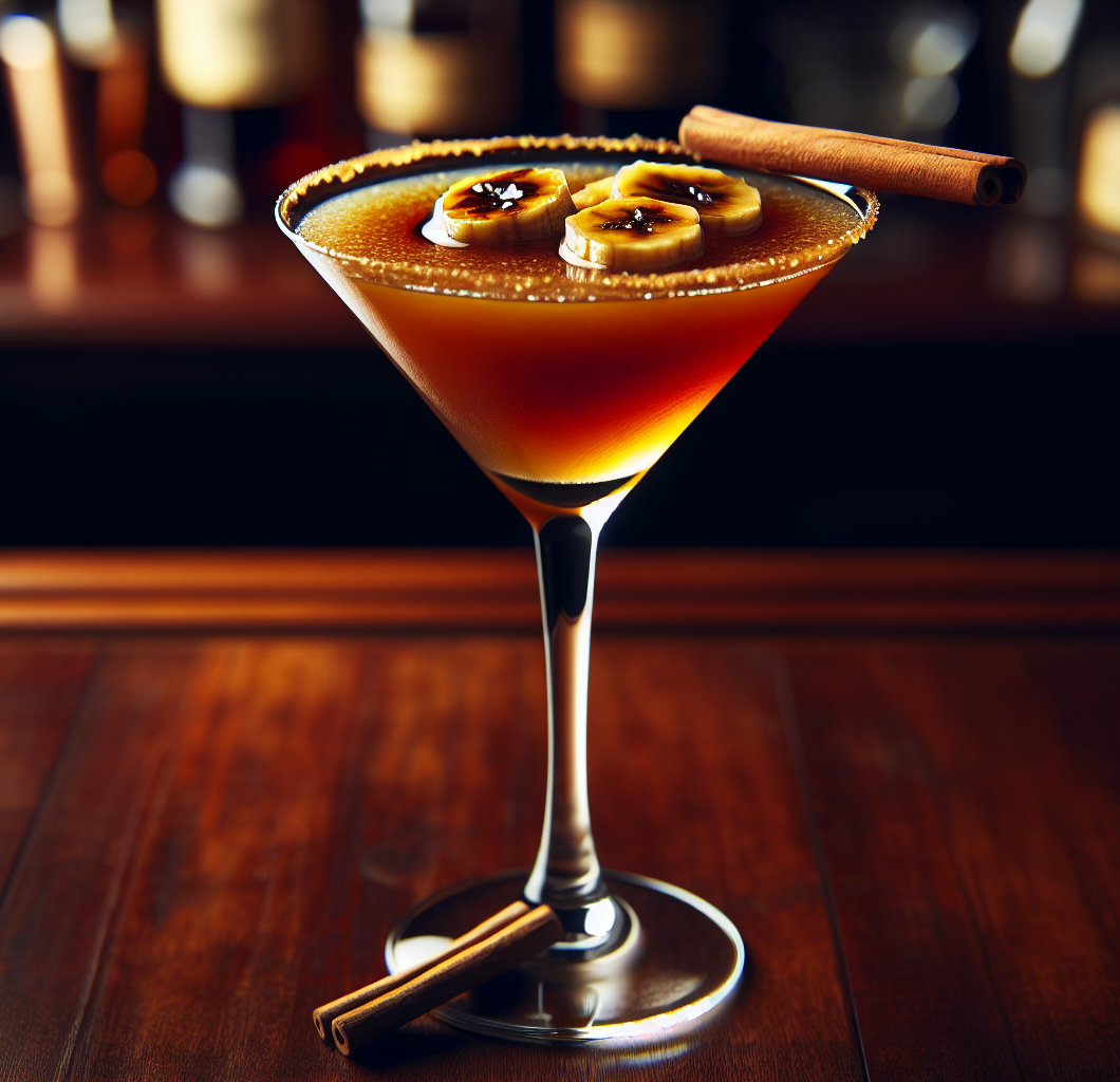 Bananas Foster Martini