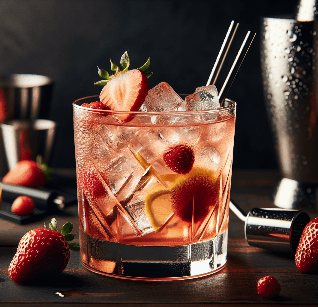Strawberry Lemonade Whiskey Sour