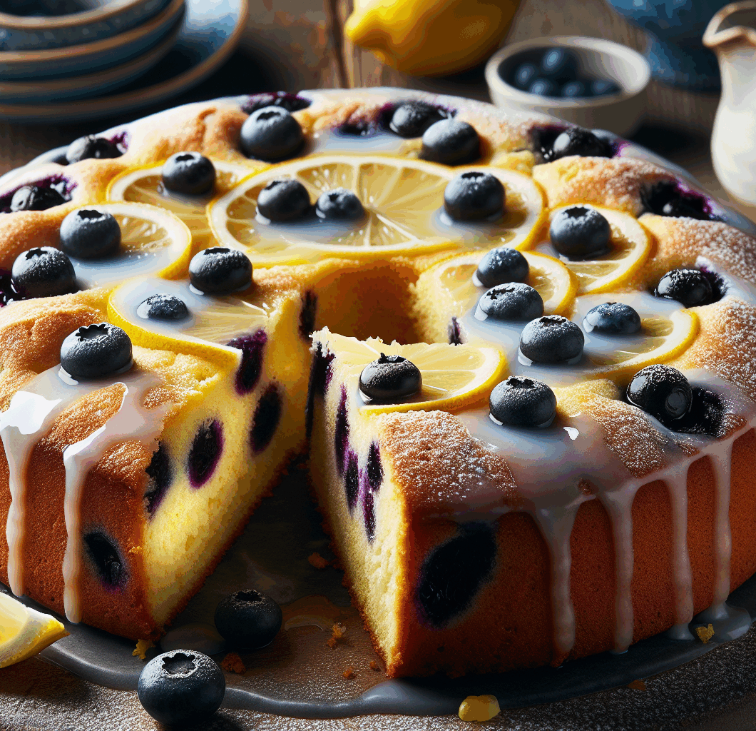 Lemon Blueberry Breakfast Cake