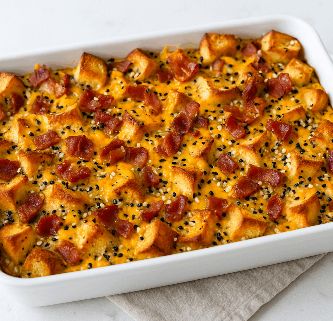Everything Bagel Breakfast Casserole