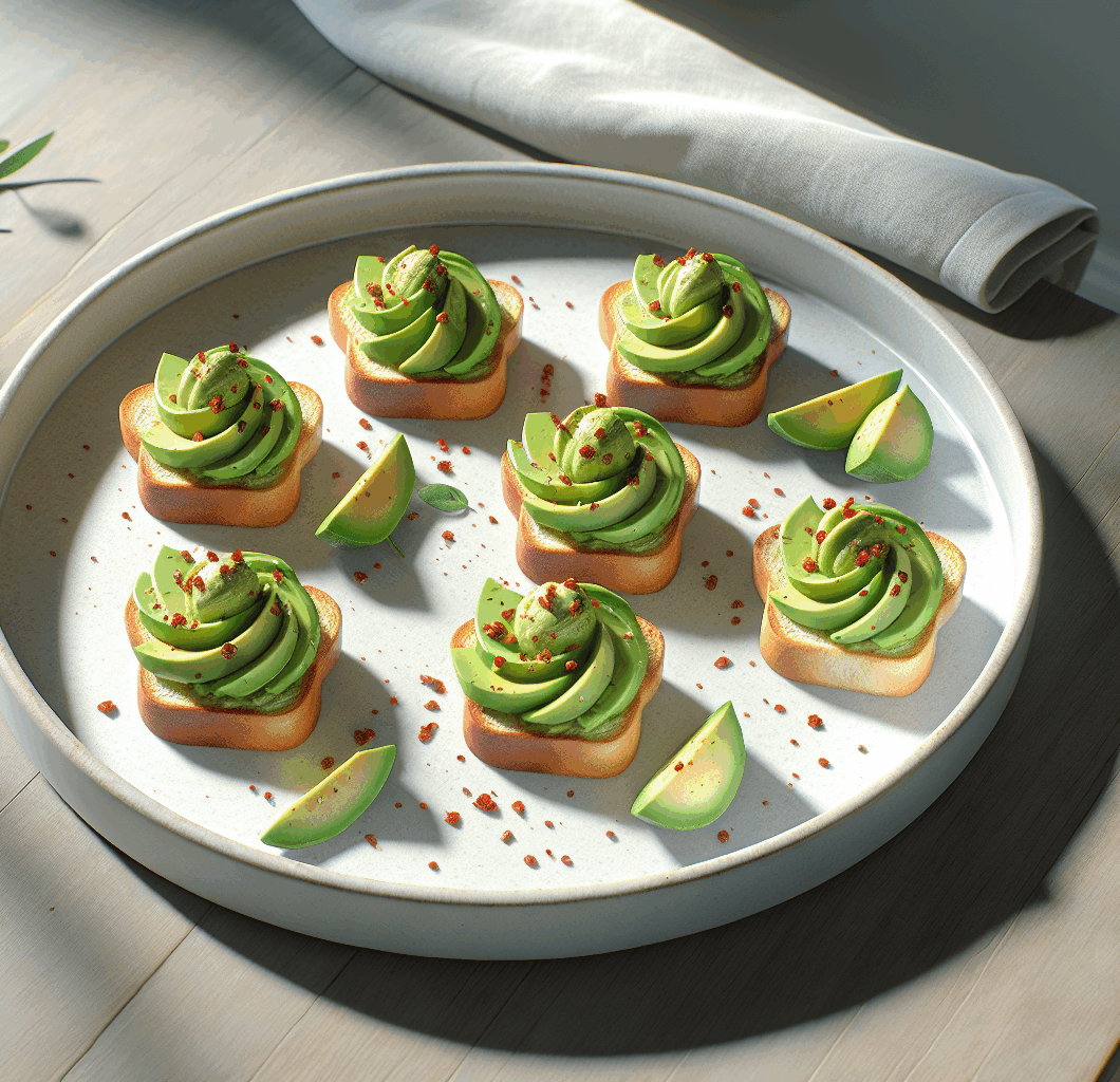 Mini Avocado Toast Bites