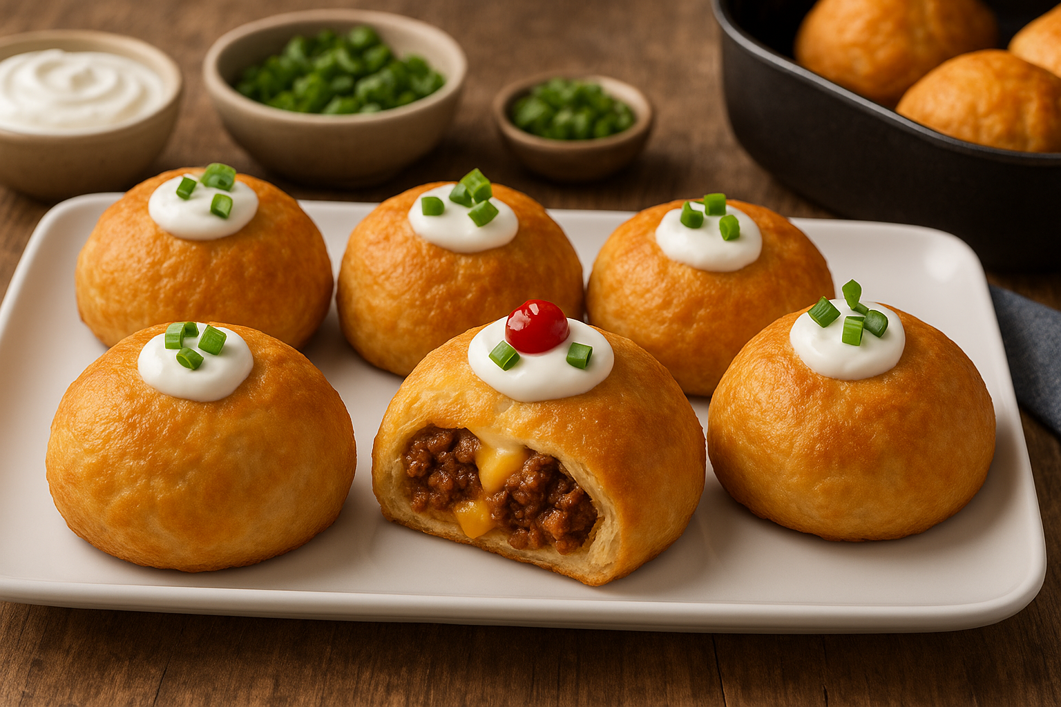 Air Fryer Taco Bombs