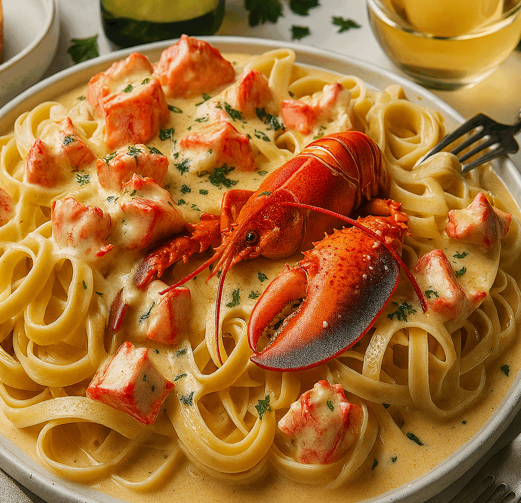 Creamy Lobster Fettuccine