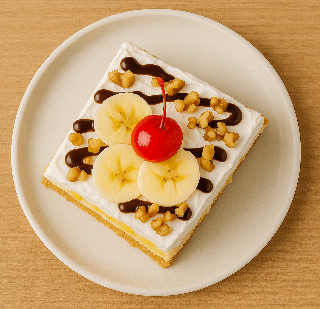 No-Bake Banana Split Cake