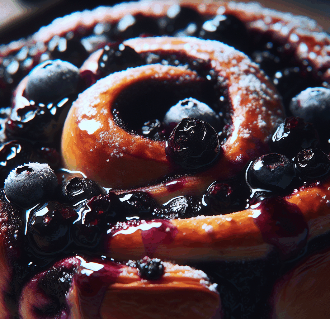 Blueberry Cinnamon Roll Bake