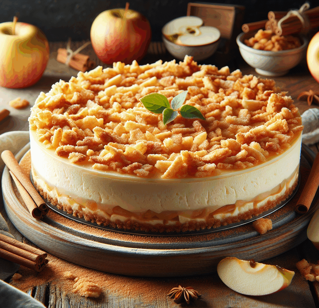 Apple Crisp Cheesecake