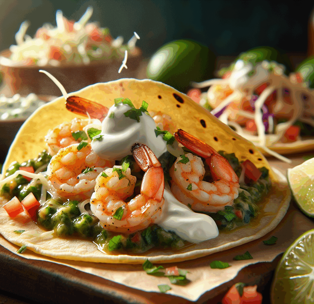 Cilantro Lime Shrimp Tacos