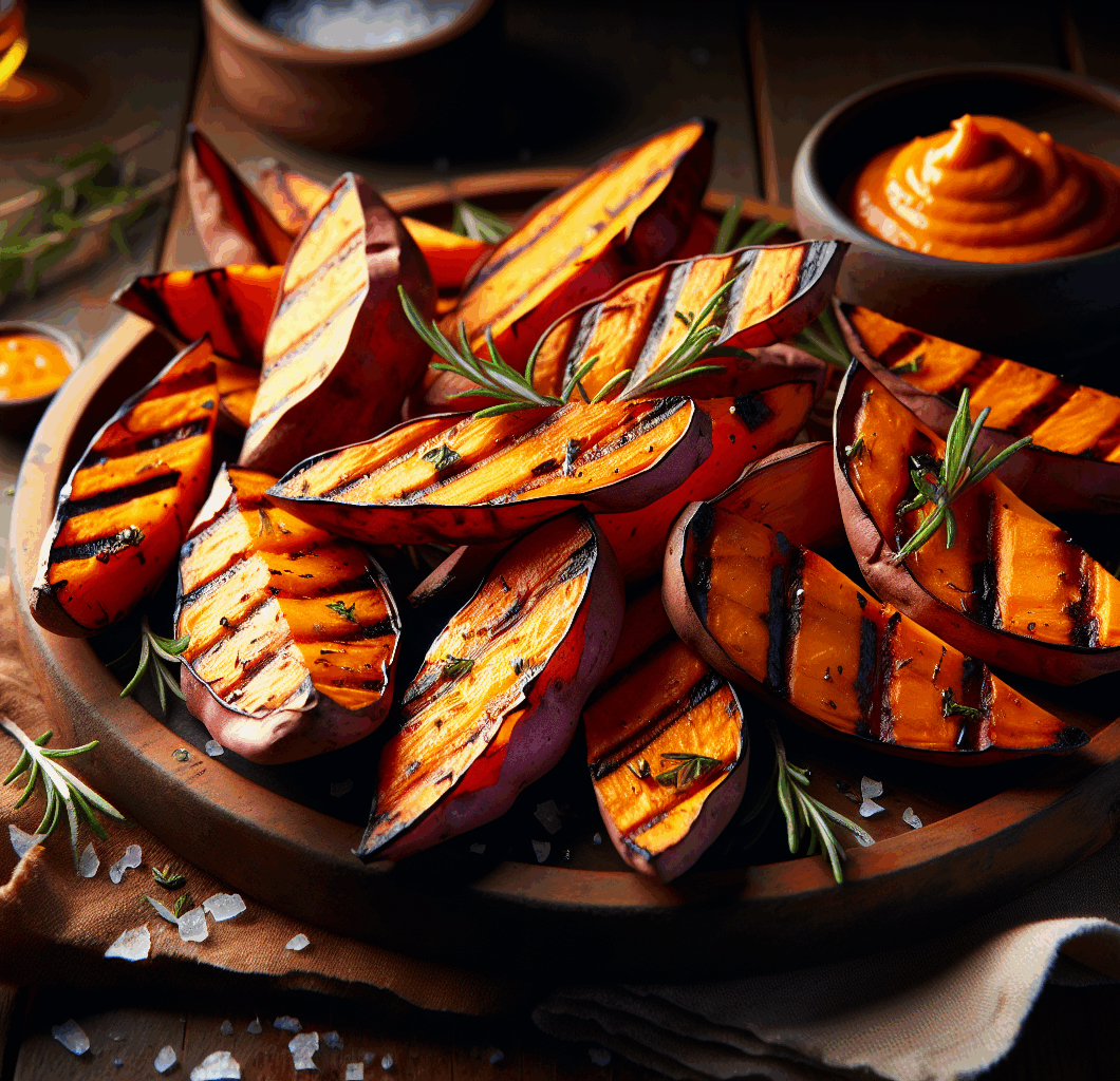 Grilled Sweet Potato Wedges
