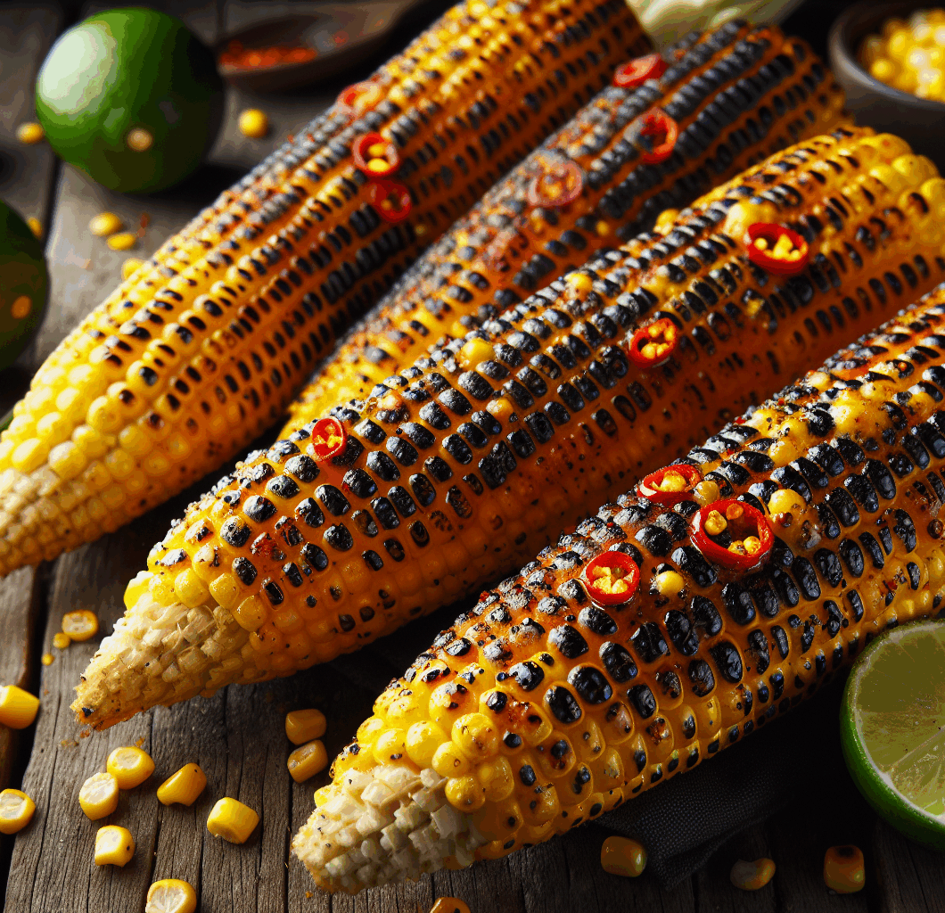 Charred Corn with Chili Lime Butter