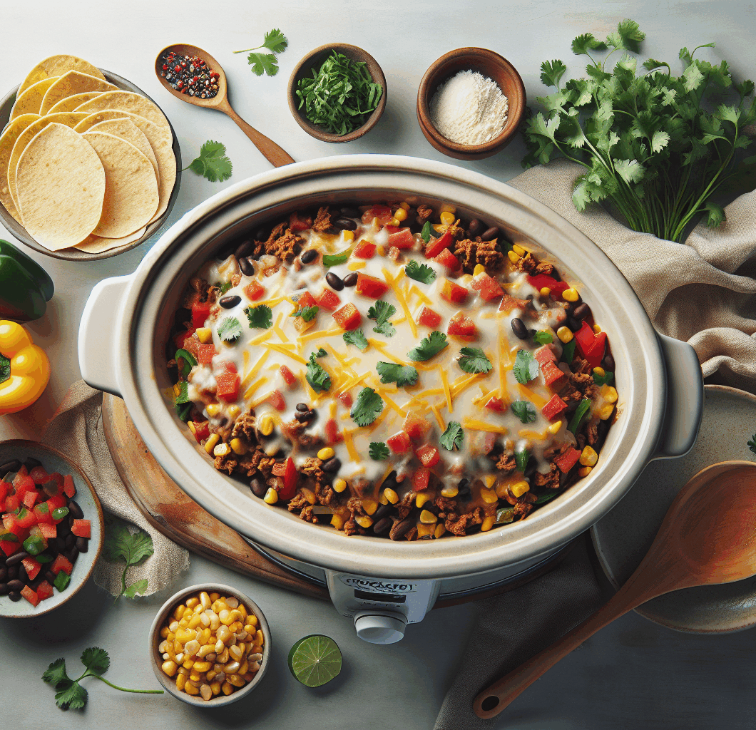 Crockpot Taco Casserole