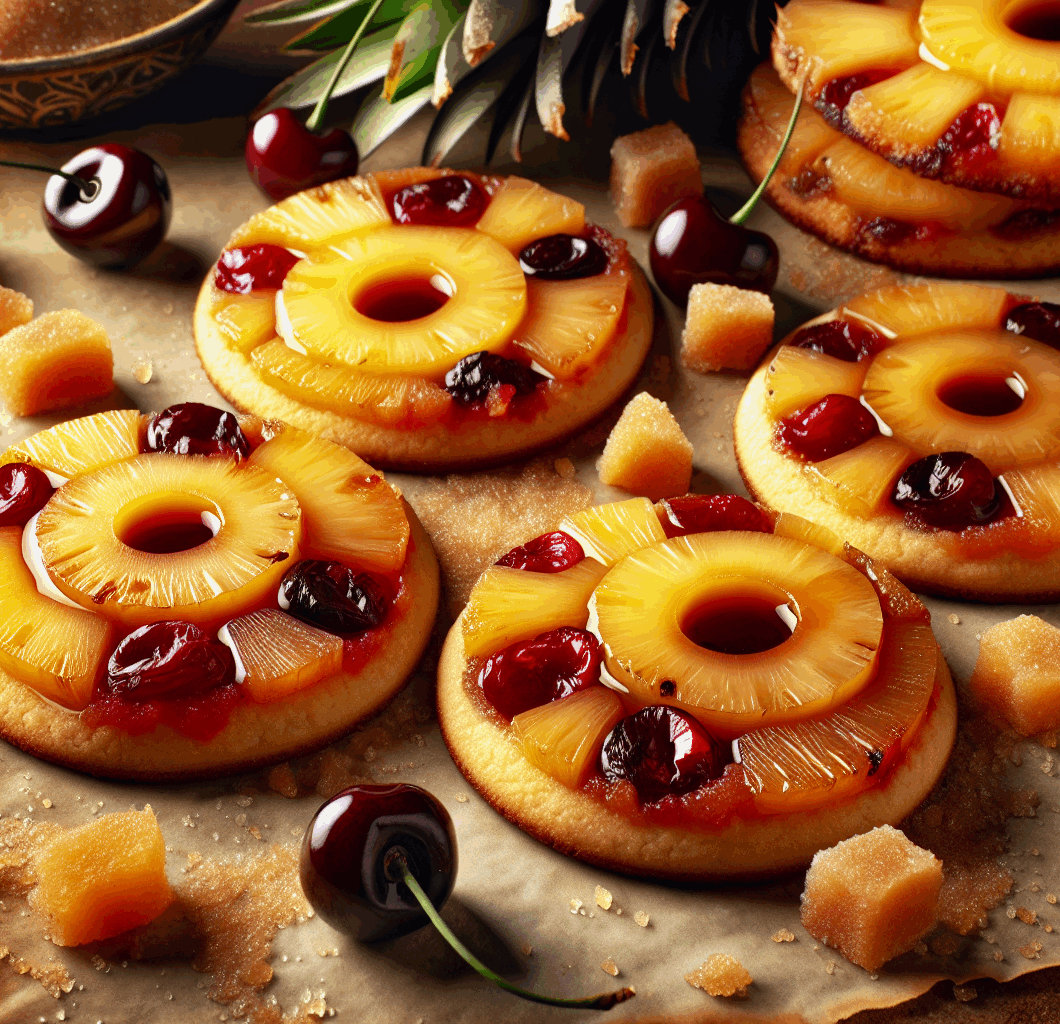 Pineapple Upside-Down Cookies