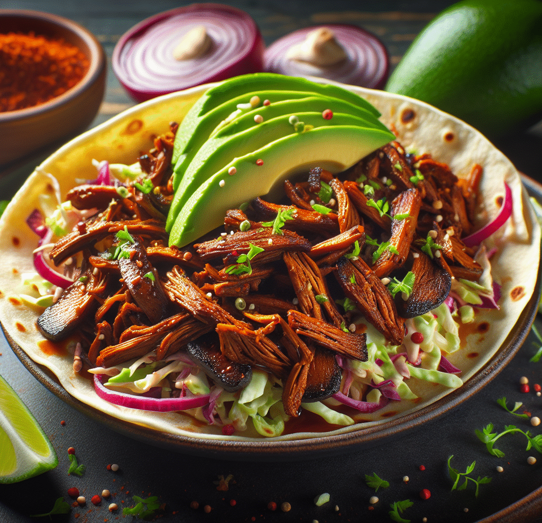 Vegan Carnitas with Mushrooms
