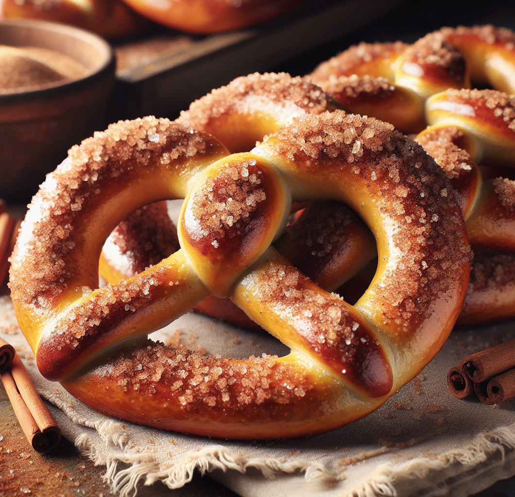 Cinnamon Sugar Soft Pretzels
