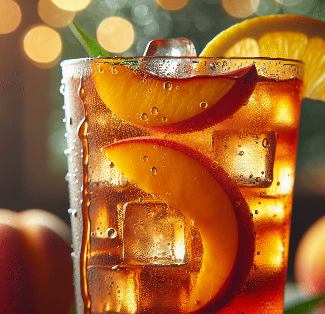 Peach Whiskey Iced Tea