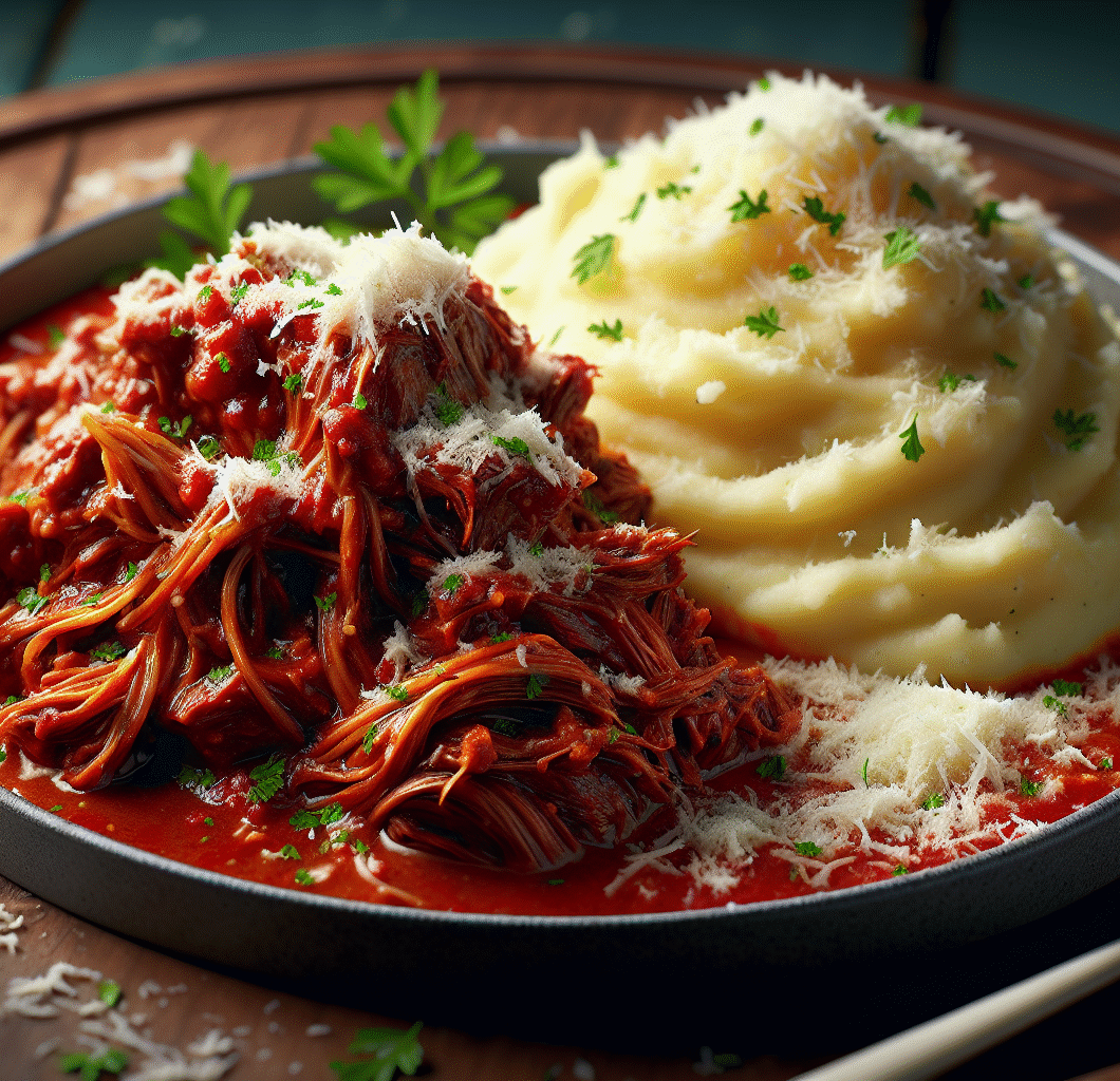 Short Rib Ragu with Parmesan Mashed Potatoes