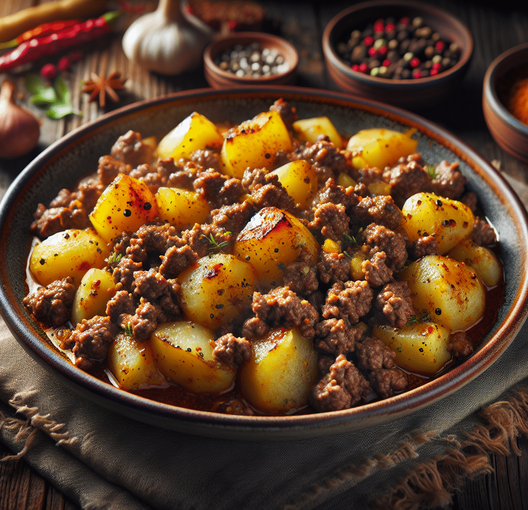 Southwest Ground Beef Potatoes