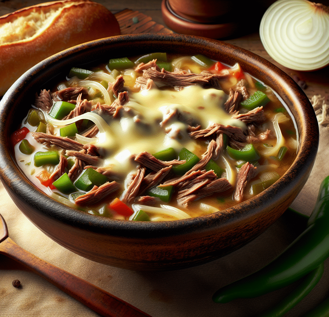 Philly Cheesesteak Soup