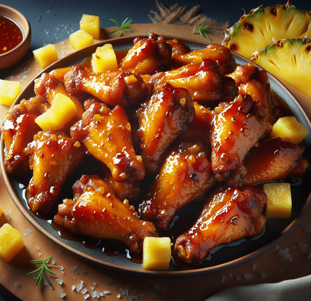 Brown Sugar Pineapple Chicken Wings