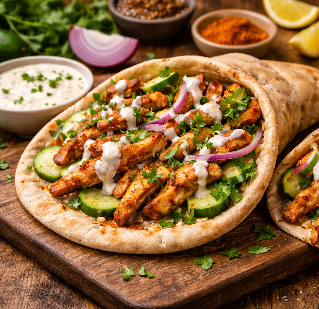 Chicken Shawarma with Garlic Sauce