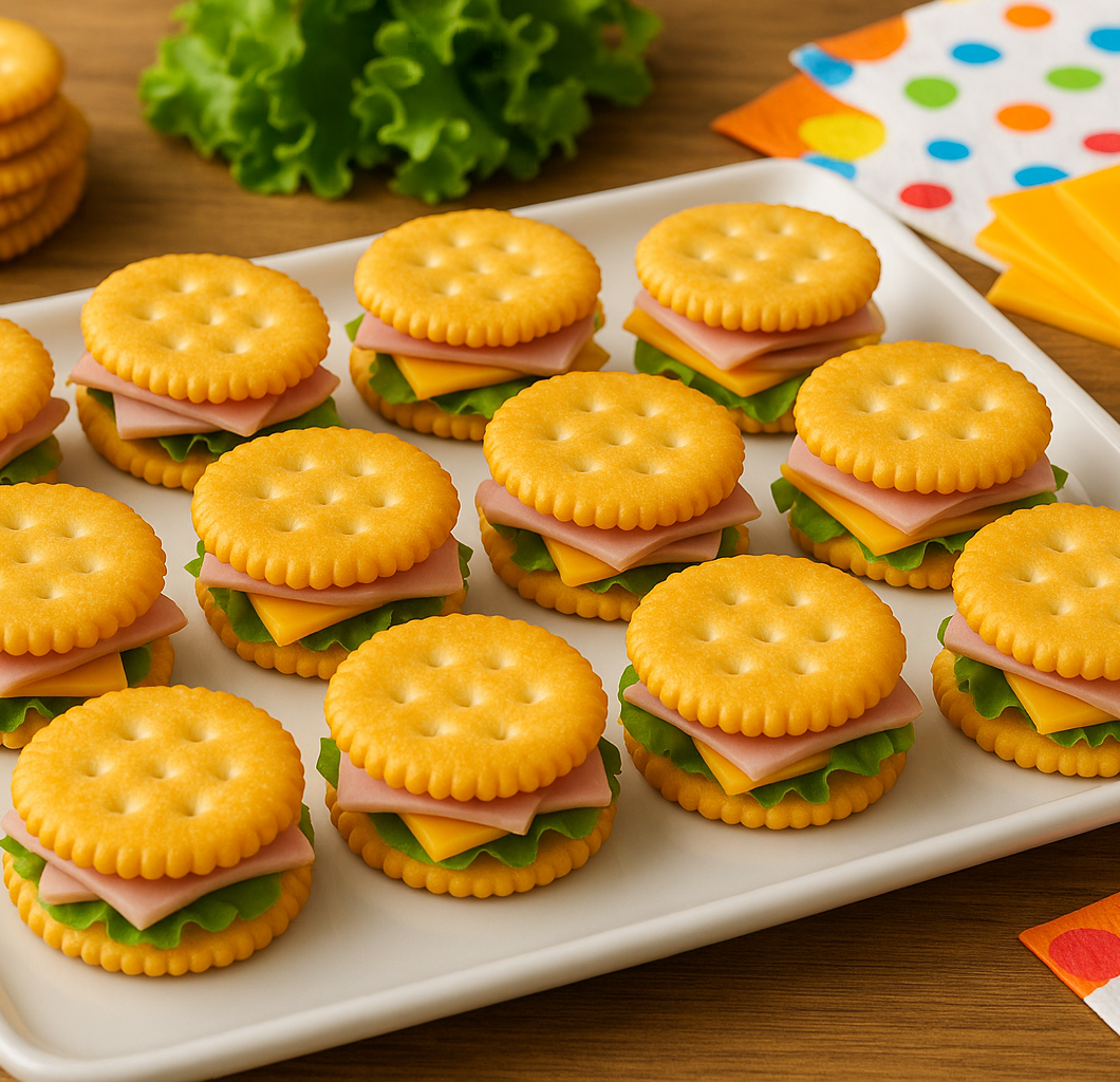 Ritz Cracker Party Sandwiches