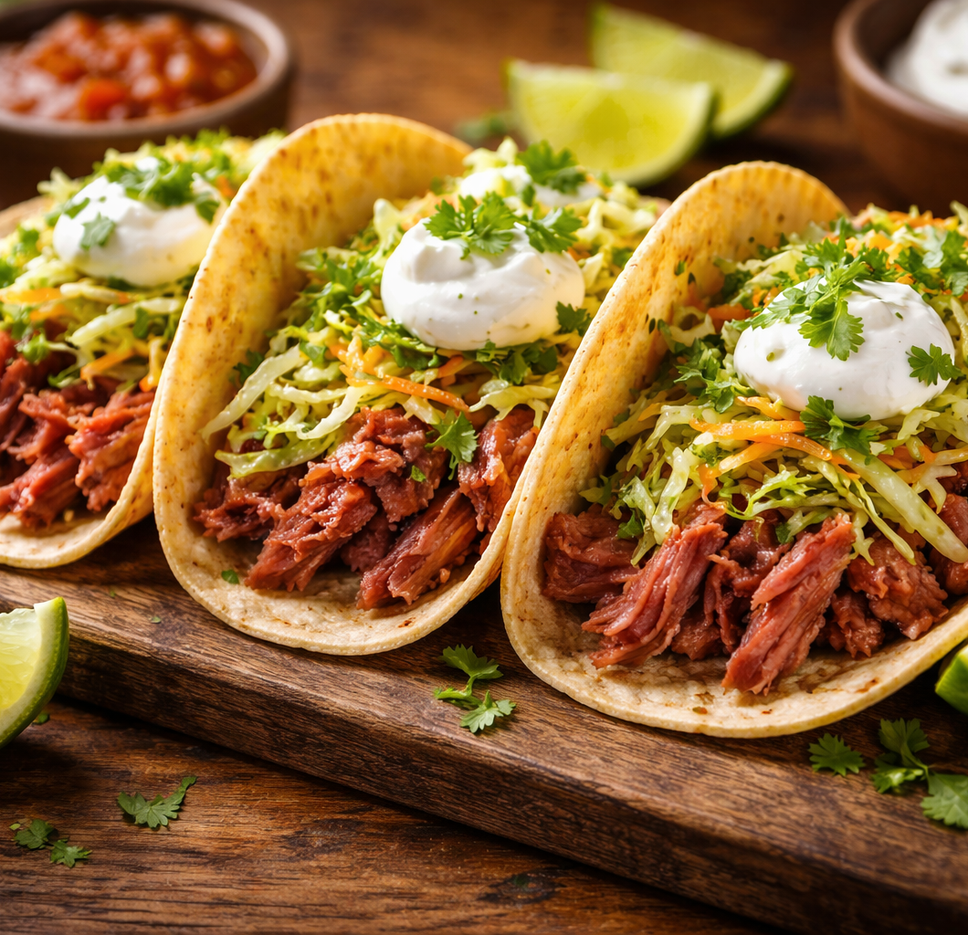 Slow Cooker Corned Beef Tacos