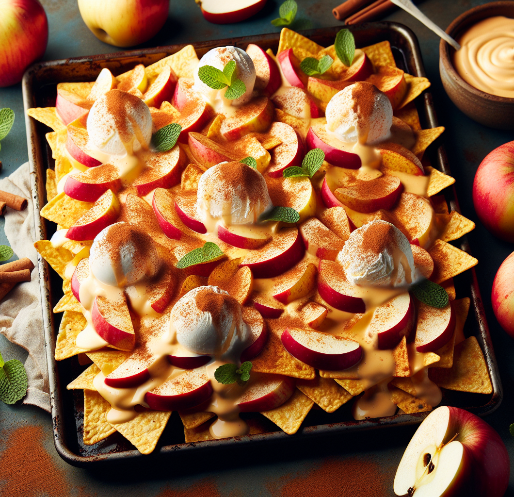 Cinnamon Apple Sheet Pan Nachos