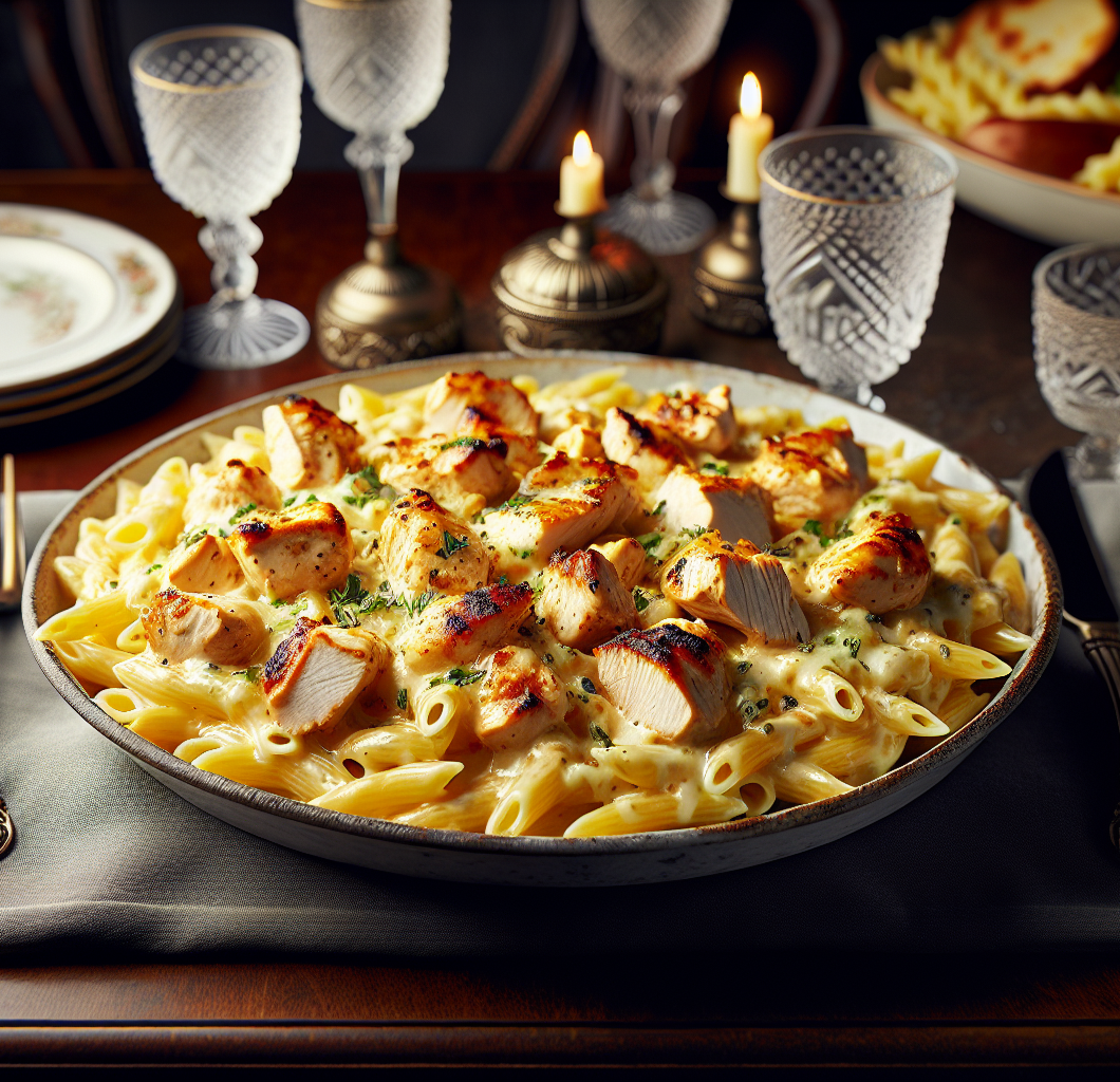 Smoky White Cheddar Chicken Pasta