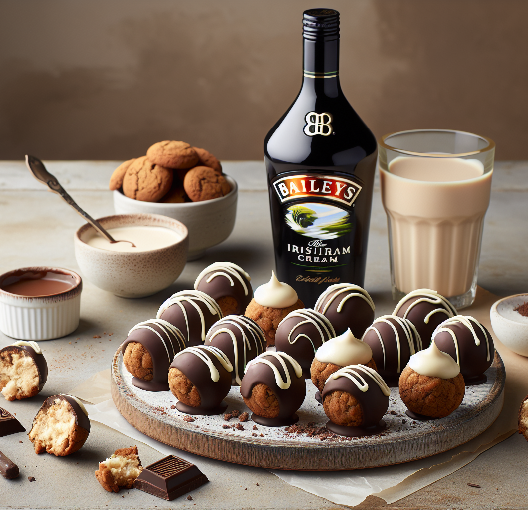 No Bake Baileys Irish Cream Cookie Balls