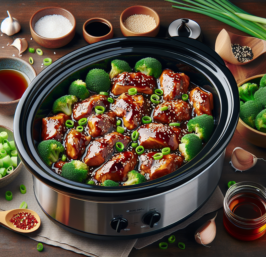 Crockpot Teriyaki Chicken with Broccoli