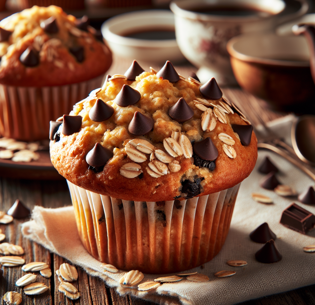 Oatmeal Chocolate Chip Muffins