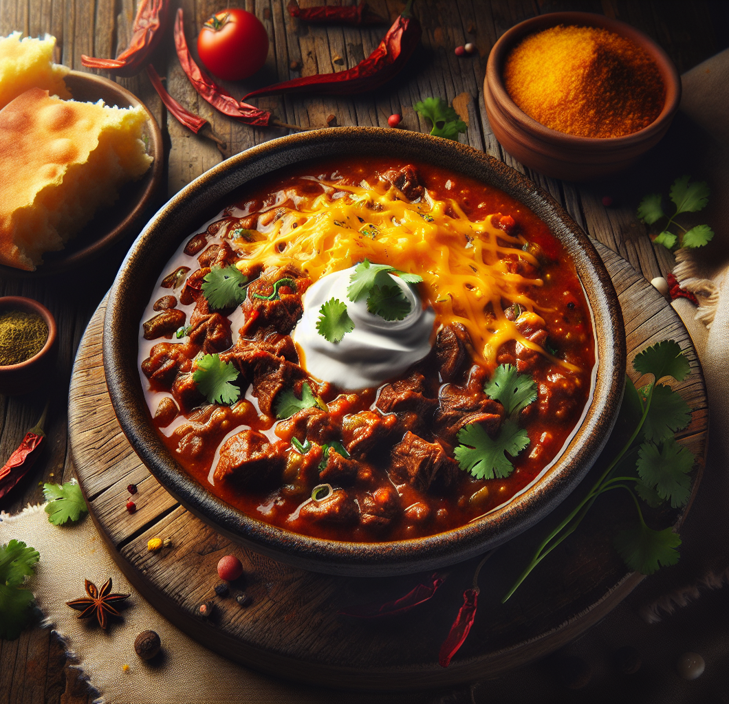Spicy Queso Beef Chili