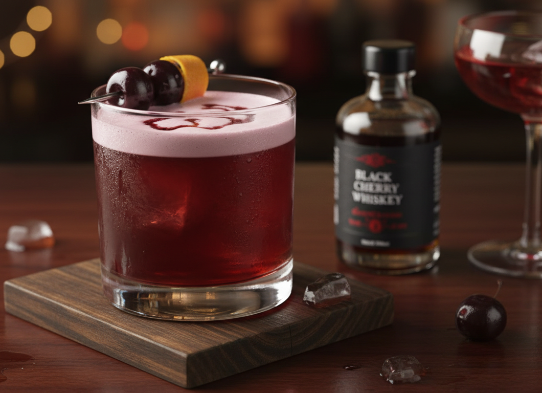 Black Cherry Whiskey Sour